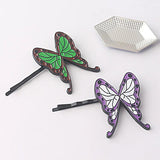 Demon Slayer Kimetsu no Yaiba Hair Pins Shinobu Giyuu Butterfly Hairpin