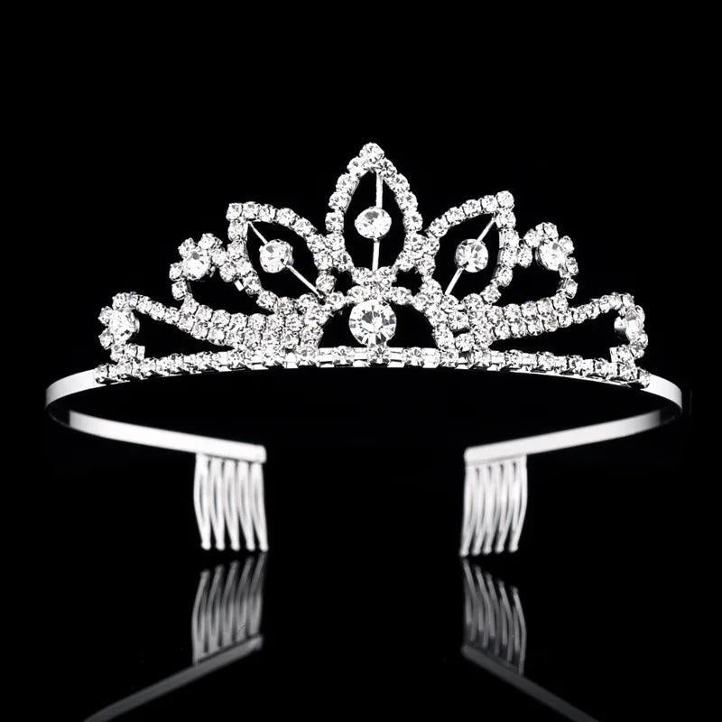 Rhinestone Headband Crown Bridal Wedding Jewelry Headdress
