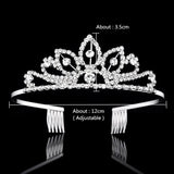 Rhinestone Headband Crown Bridal Wedding Jewelry Headdress