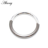 Stainless Steel Spring Ear Weights Expander Plugs Gauges Earrings