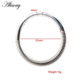 Stainless Steel Spring Ear Weights Expander Plugs Gauges Earrings