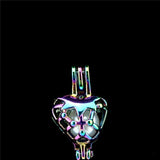 10PCS Strawberry Pearl Cage Locket Aromatherapy Pendant
