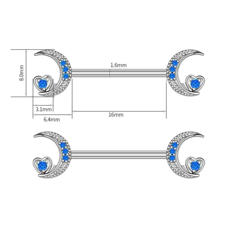 Leosoxs Dragonfly Starfish Zircon Milk Nail Piercing Jewelry