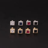 Leosoxs Stainless Steel Zircon Ear Stud Piercing Ear Accessories