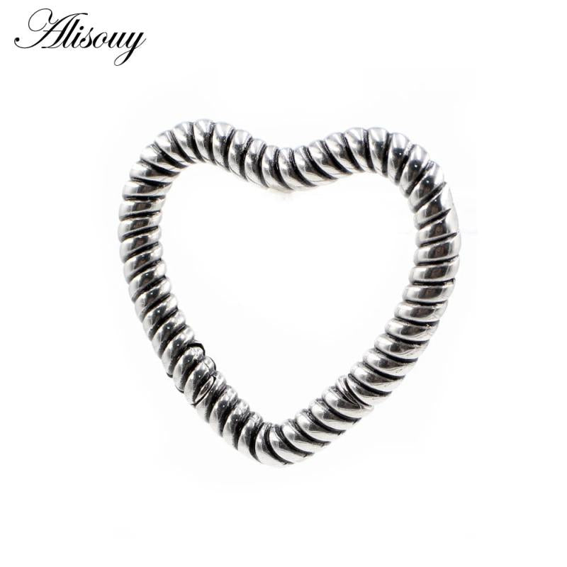 Heart Ear Gauges Plug Stainless Steel Piercing Women Wedding Jewelry