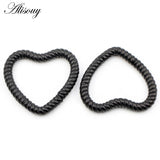 Heart Ear Gauges Plug Stainless Steel Piercing Women Wedding Jewelry