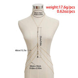 Copper Sequins Body Chain Necklace for Women