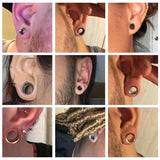 3-25mm Ear Gauges 00g Stainless Steel Tunnels Plugs Piercing Jewelry