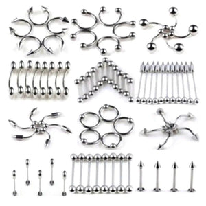 Tongue Piercing Tragus Cartilage Earring Body Jewelry Stainless Steel