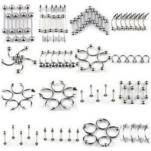 Tongue Piercing Tragus Cartilage Earring Body Jewelry Stainless Steel