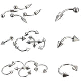 Tongue Piercing Tragus Cartilage Earring Body Jewelry Stainless Steel