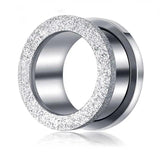 2pcs Stainless Steel Plugs and Tunnels Earring Gauges Piercing Stretcher