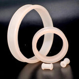 Large Skin Flexible Silicone Double Flared Ear Tunnel Plug