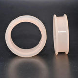 Large Skin Flexible Silicone Double Flared Ear Tunnel Plug
