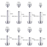 ASTM-F136 Titanium Tragus Labret Lip Ring CZ Gem Cartilage Stud