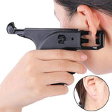 1PCS Double Pistol Plug Stud Earrings Tool Ear Piercing Body Jewelry