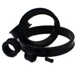 2Pcs Silicone Ear Plugs Gauges Tunnels Expander Stretcher Saddle Body Piercing