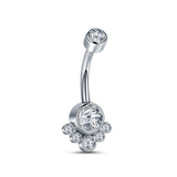 1PC 14G Surgical Steel Navel Piercing Belly Button Ring Pircing Ombligo