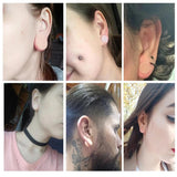 Pair Flesh Silicone Double Flare Plugs Large Gauge Ear Gauges 3mm-50mm