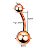 Titanium Navel Piercing Crystal Belly Button Ring Goth Navel Earring Women Men