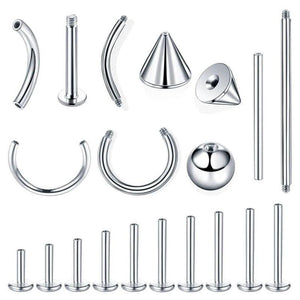 Steel Piercing Balls Labret Tongue Belly Industrial Replacement