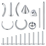 Steel Piercing Balls Labret Tongue Belly Industrial Replacement