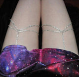 Bling Garter Thigh Chain Belt with Crystals Body Chain Jewelry