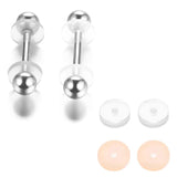 Silicone Discs for Earrings Back, Transparent Anti-Hyperplasia Fixing Ring