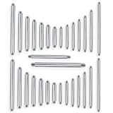 100pcs Steel Straight Barbell Earring Studs Tongue Ring 14G 16G Accessories