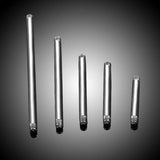 100pcs Steel Straight Barbell Earring Studs Tongue Ring 14G 16G Accessories