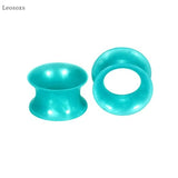 Leosoxs 2pcs Multi-color Silicone Ear Amplifying Piercing Jewelry