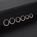 G23 Titanium Hinged Segment Rings for Septum Nose Earring 16G