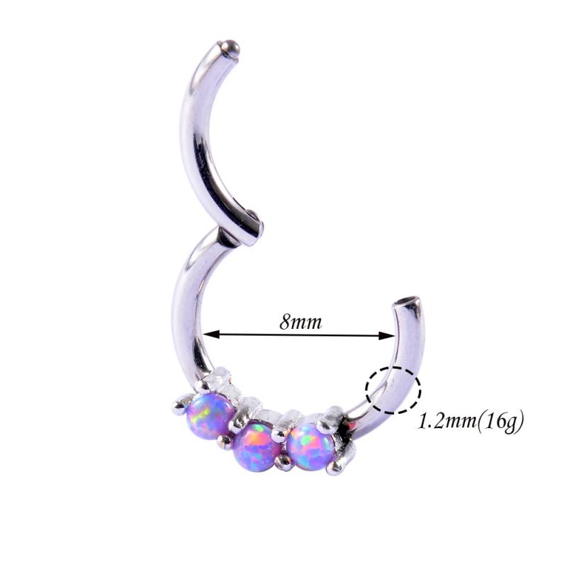 Opal 38 Earrings Septum Nose Lip Labret Studs Ear Tragus Cartilage Lobe Jewelry