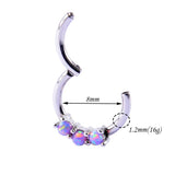 Opal 38 Earrings Septum Nose Lip Labret Studs Ear Tragus Cartilage Lobe Jewelry