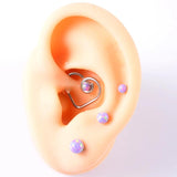 Opal 38 Earrings Septum Nose Lip Labret Studs Ear Tragus Cartilage Lobe Jewelry