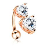 Surgical Steel Butterfly Navel Barbell Rings
