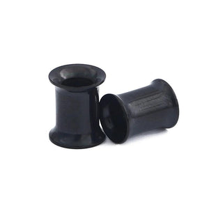 2pcs Stainless Steel Screw Ear Flesh Tunnel Plugs Double Flared Ear Expan