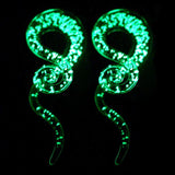 2Pcs Glass Ear Plug and Tunnels Spiral Taper Gauge Stretcher Body Jewelry