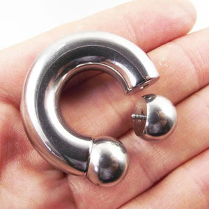 Stainless Steel BCR Circular Barbells Horseshoe Nose Ring CBR Flesh Tunnel