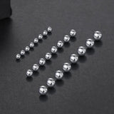 100Pcs Steel Replacement Ball Nose Septum Ring Captive Bead Ring BCR
