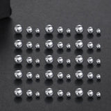 100Pcs Steel Replacement Ball Nose Septum Ring Captive Bead Ring BCR