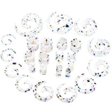 2pcs Acrylic Spiral Ear Gauges Stretching Kit Plugs Tunnel Piercing (1.6-12mm)