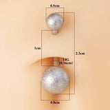 5Pcs 14G Colorful Acrylic Belly Button Rings