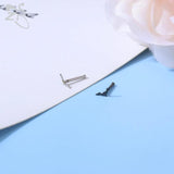 Punk Bat Shape Stainless Steel Hoop Nose Ring Silver Devil Nose Clicker