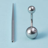 Surgical Steel Body Piercing Kit with Taper and Thread Pin