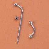 Surgical Steel Body Piercing Kit with Taper and Thread Pin