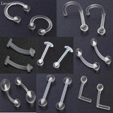 Acrylic Soft Rod Earrings & Nose Nails Set