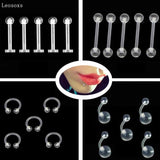 Acrylic Soft Rod Earrings & Nose Nails Set