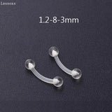Acrylic Soft Rod Earrings & Nose Nails Set