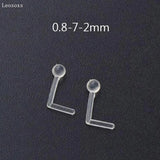 Acrylic Soft Rod Earrings & Nose Nails Set